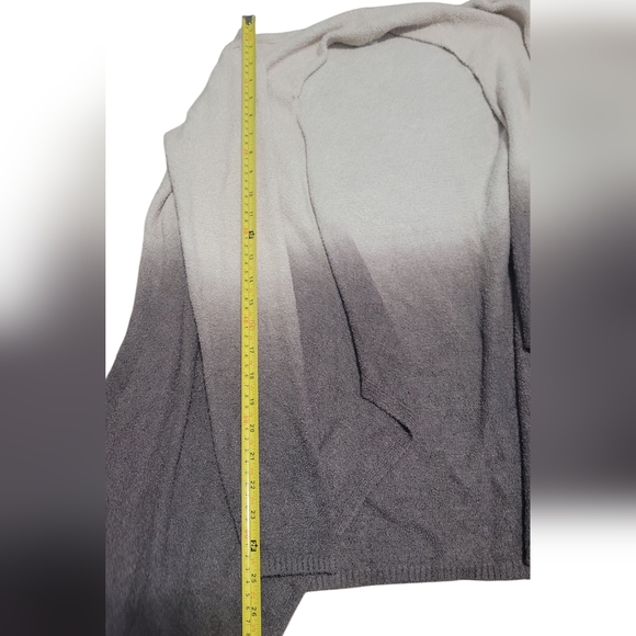 Barefoot Dreams Brown Tan Ombre Cozychic Lite Knit Long Cardigan S/M - Picture 5 of 9